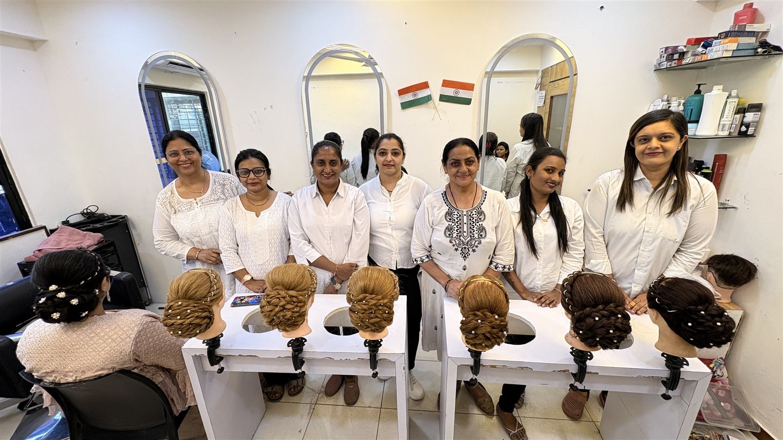 Live Salon Setup at Wibes Beauty Academy Ahmedabad